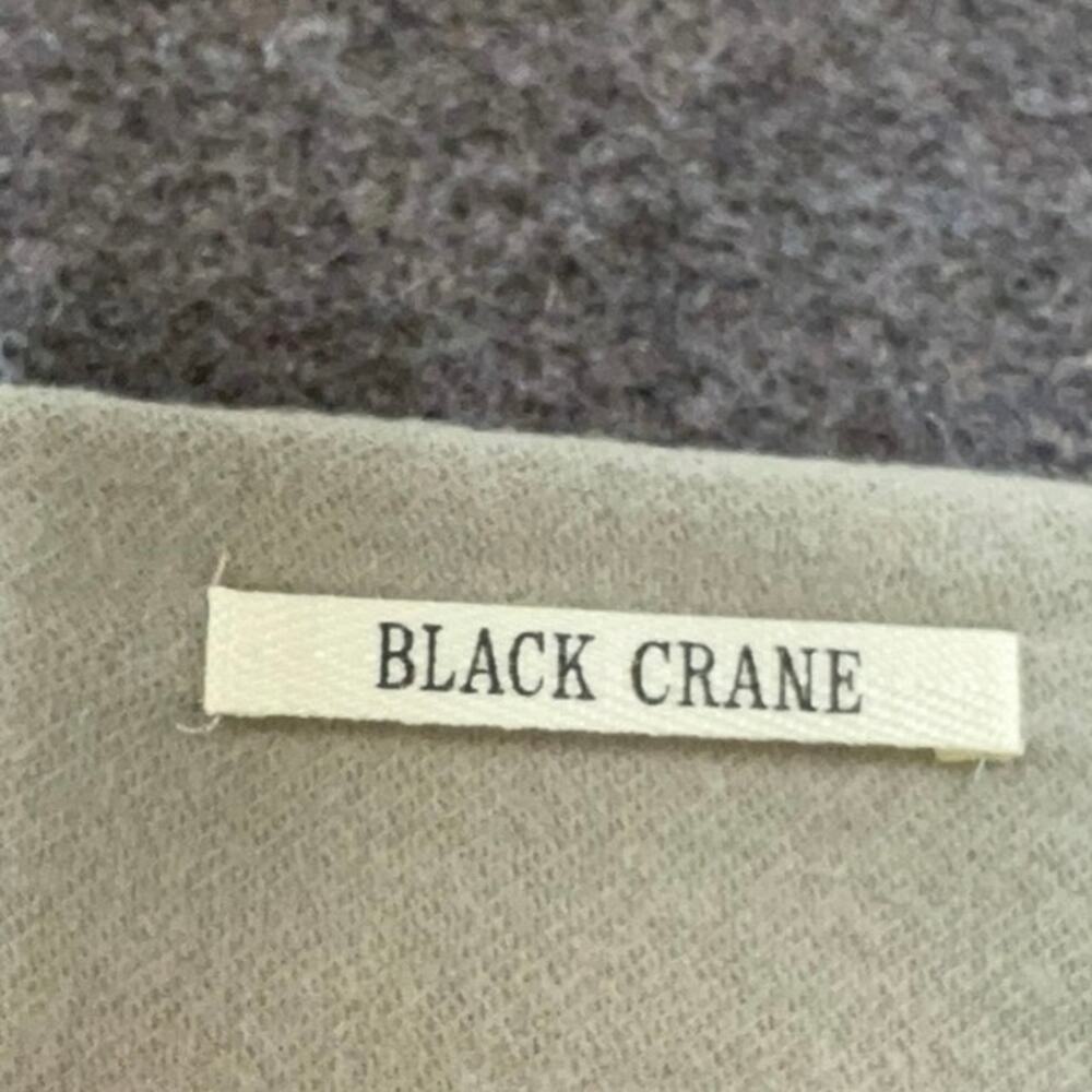 Black Crane Cocoon Dress - Large - Taupe Wool Blend - Made in USA - Picture 6 of 7